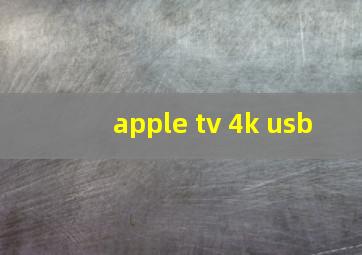 apple tv 4k usb